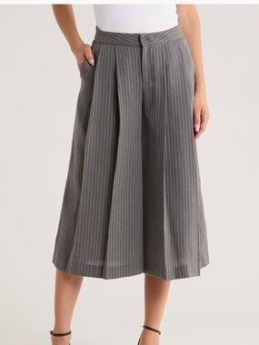 L’Agence Stripe Slit Skirt Culottes